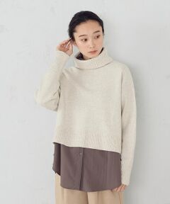 COMME CA ISM / コムサイズム ニット・セーター | 【ウォッシャブル】オフタートルニット
