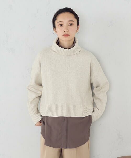 COMME CA ISM / コムサイズム ニット・セーター | 【ウォッシャブル】オフタートルニット | 詳細3