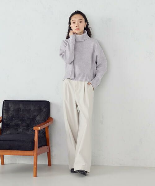 COMME CA ISM / コムサイズム ニット・セーター | 【ウォッシャブル】オフタートルニット | 詳細22