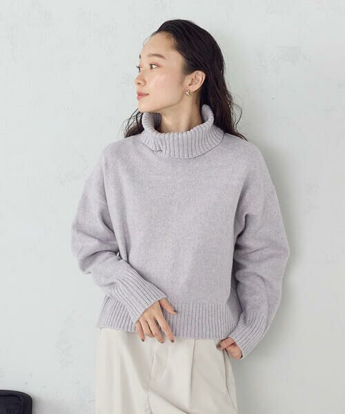 COMME CA ISM / コムサイズム ニット・セーター | 【ウォッシャブル】オフタートルニット | 詳細26