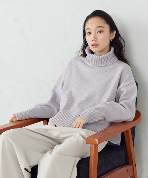 COMME CA ISM / コムサイズム ニット・セーター | 【ウォッシャブル】オフタートルニット | 詳細30