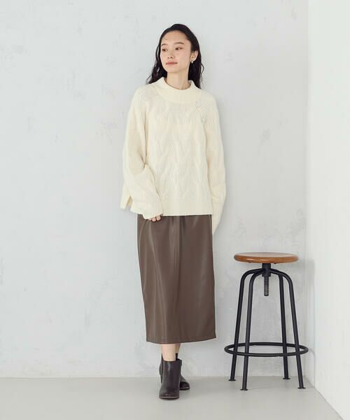 COMME CA ISM / コムサイズム ニット・セーター | ケーブル ボタンニット | 詳細2