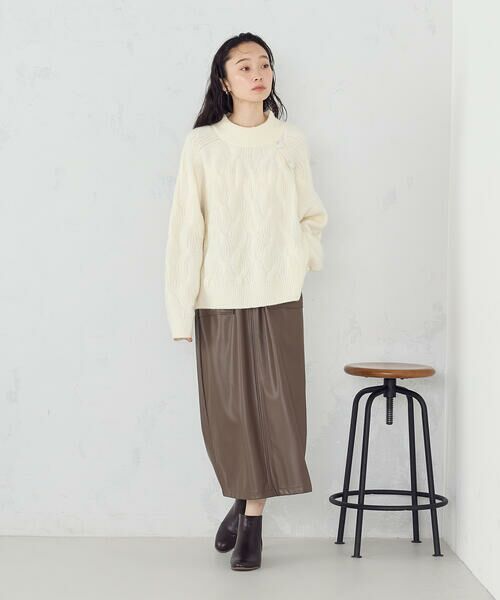 COMME CA ISM / コムサイズム ニット・セーター | ケーブル ボタンニット | 詳細3