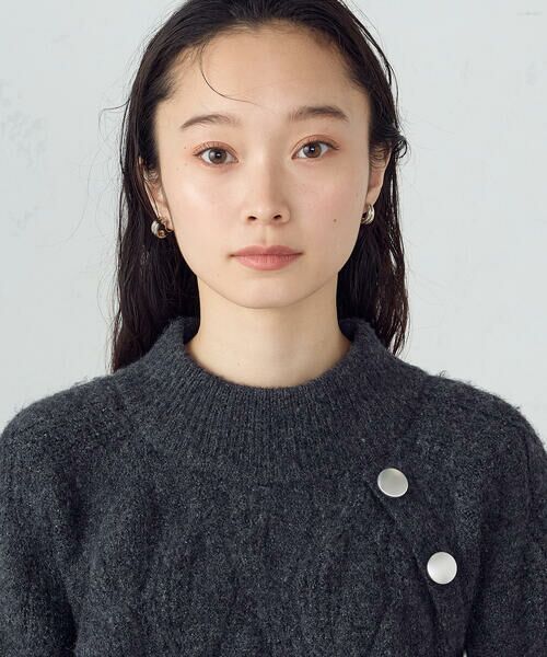 COMME CA ISM / コムサイズム ニット・セーター | ケーブル ボタンニット | 詳細14