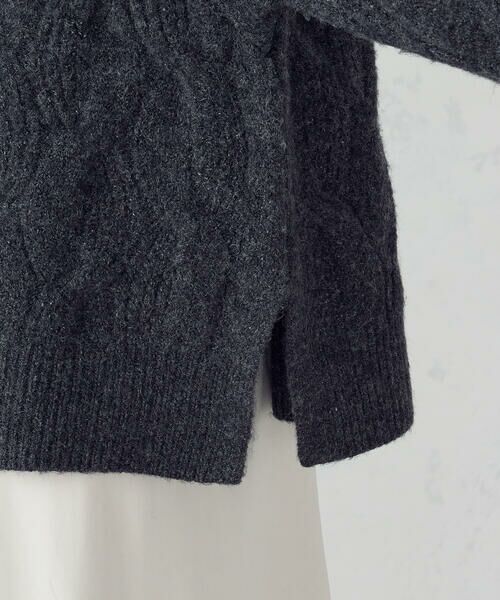 COMME CA ISM / コムサイズム ニット・セーター | ケーブル ボタンニット | 詳細16