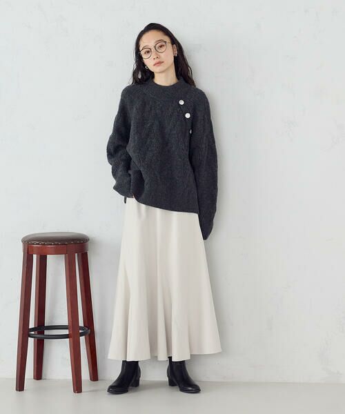 COMME CA ISM / コムサイズム ニット・セーター | ケーブル ボタンニット | 詳細8