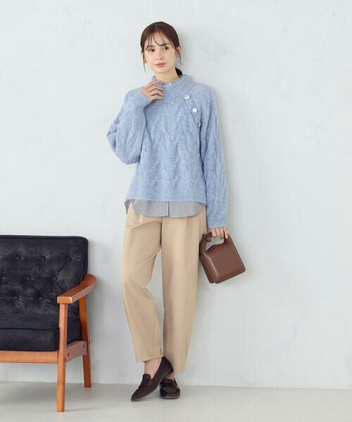 COMME CA ISM / コムサイズム ニット・セーター | ケーブル ボタンニット | 詳細21