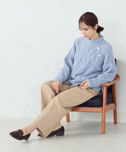 COMME CA ISM / コムサイズム ニット・セーター | ケーブル ボタンニット | 詳細22