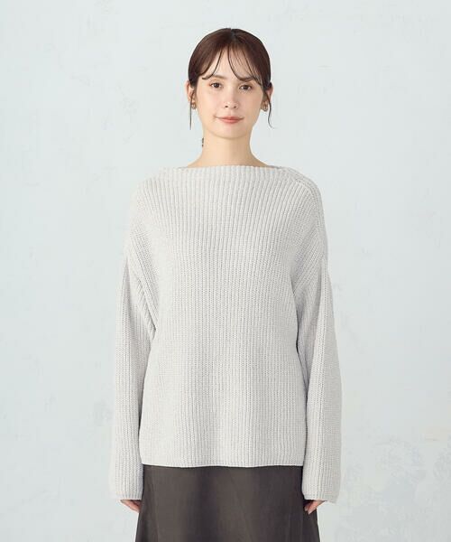 COMME CA ISM / コムサイズム ニット・セーター | ラメモールボートネックニット | 詳細4