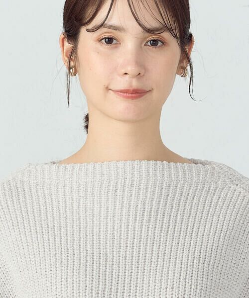 COMME CA ISM / コムサイズム ニット・セーター | ラメモールボートネックニット | 詳細7