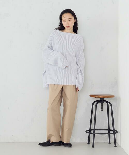 COMME CA ISM / コムサイズム ニット・セーター | ラメモールボートネックニット | 詳細20