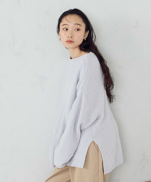 COMME CA ISM / コムサイズム ニット・セーター | ラメモールボートネックニット | 詳細22