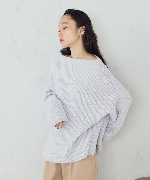 COMME CA ISM / コムサイズム ニット・セーター | ラメモールボートネックニット | 詳細23
