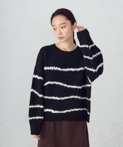 COMME CA ISM / コムサイズム ニット・セーター | 【ウォッシャブル】アート柄ニット