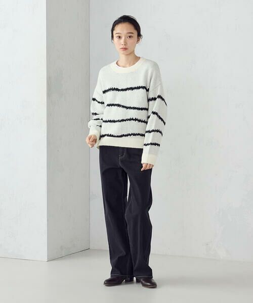 COMME CA ISM / コムサイズム ニット・セーター | 【ウォッシャブル】アート柄ニット | 詳細1