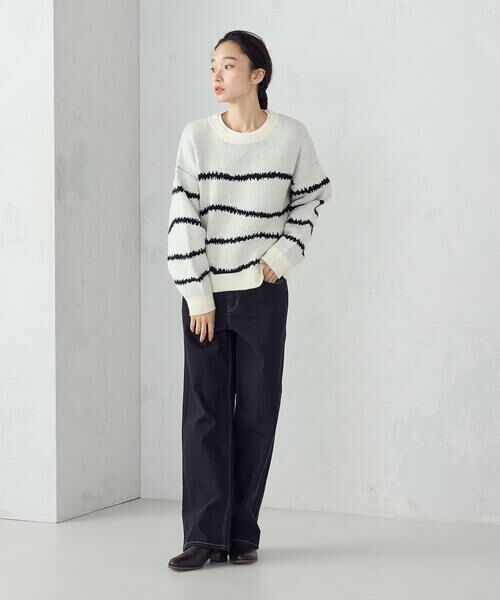 COMME CA ISM / コムサイズム ニット・セーター | 【ウォッシャブル】アート柄ニット | 詳細2