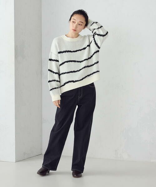 COMME CA ISM / コムサイズム ニット・セーター | 【ウォッシャブル】アート柄ニット | 詳細3