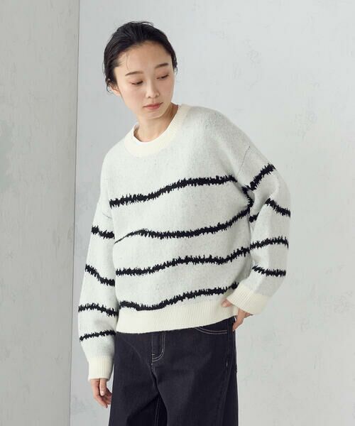 COMME CA ISM / コムサイズム ニット・セーター | 【ウォッシャブル】アート柄ニット | 詳細4