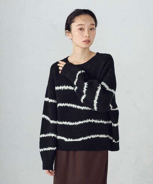 COMME CA ISM / コムサイズム ニット・セーター | 【ウォッシャブル】アート柄ニット | 詳細9