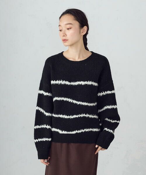 COMME CA ISM / コムサイズム ニット・セーター | 【ウォッシャブル】アート柄ニット | 詳細10