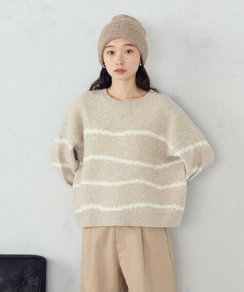 COMME CA ISM / コムサイズム ニット・セーター | 【ウォッシャブル】アート柄ニット | 詳細15