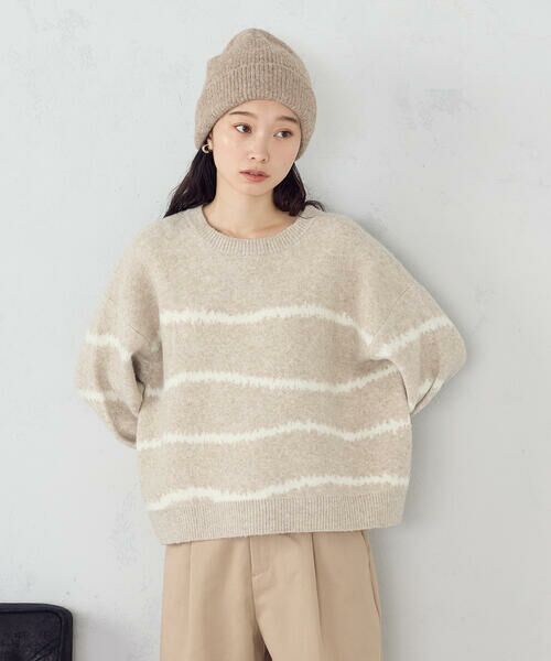 COMME CA ISM / コムサイズム ニット・セーター | 【ウォッシャブル】アート柄ニット | 詳細16