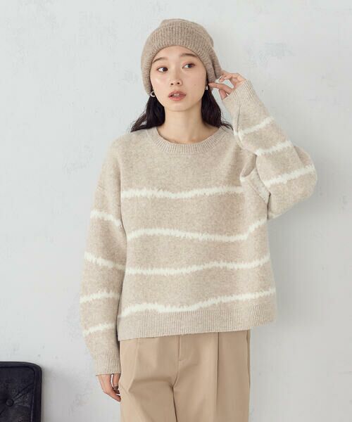 COMME CA ISM / コムサイズム ニット・セーター | 【ウォッシャブル】アート柄ニット | 詳細17