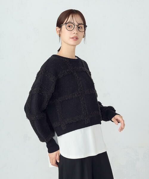 COMME CA ISM / コムサイズム ニット・セーター | チェックジャガードニット | 詳細17