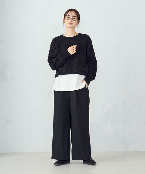 COMME CA ISM / コムサイズム ニット・セーター | チェックジャガードニット | 詳細14