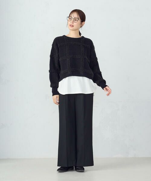 COMME CA ISM / コムサイズム ニット・セーター | チェックジャガードニット | 詳細15