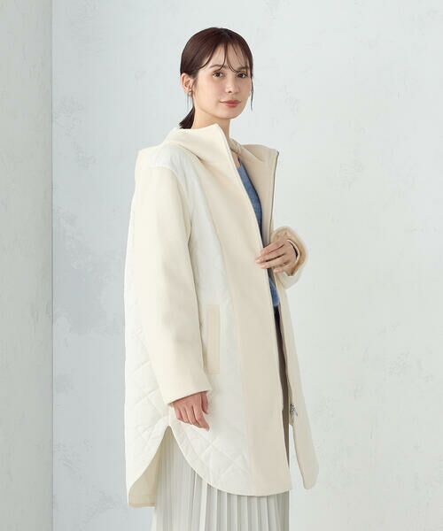 COMME CA ISM / コムサイズム その他アウター | コンビネーションキルトコート | 詳細3