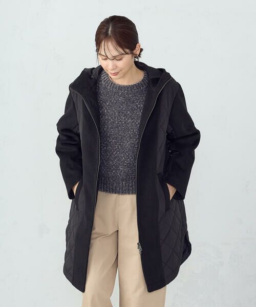 COMME CA ISM / コムサイズム その他アウター | コンビネーションキルトコート | 詳細7