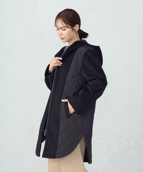 COMME CA ISM / コムサイズム その他アウター | コンビネーションキルトコート | 詳細8
