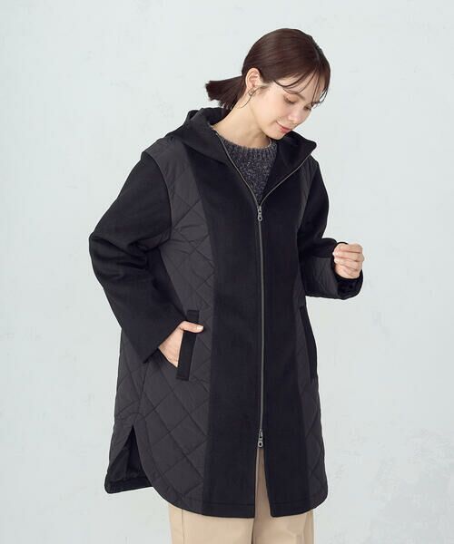 COMME CA ISM / コムサイズム その他アウター | コンビネーションキルトコート | 詳細9