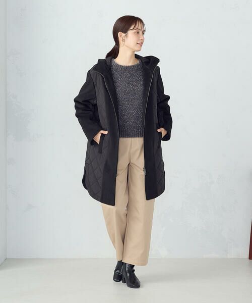 COMME CA ISM / コムサイズム その他アウター | コンビネーションキルトコート | 詳細5