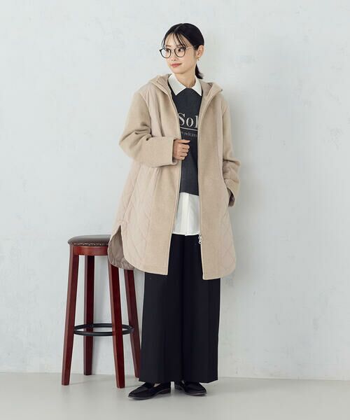 COMME CA ISM / コムサイズム その他アウター | コンビネーションキルトコート | 詳細10