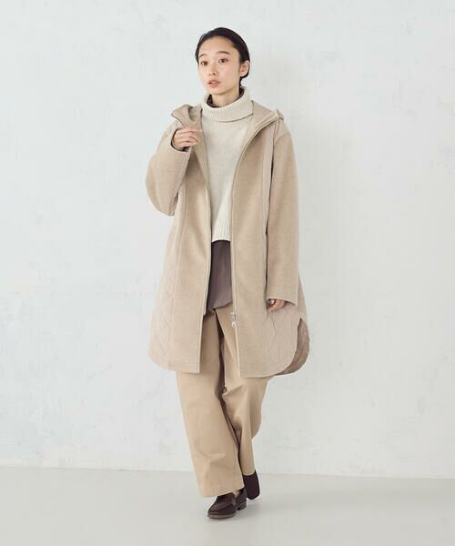 COMME CA ISM / コムサイズム その他アウター | コンビネーションキルトコート | 詳細15