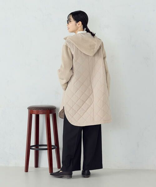 COMME CA ISM / コムサイズム その他アウター | コンビネーションキルトコート | 詳細13