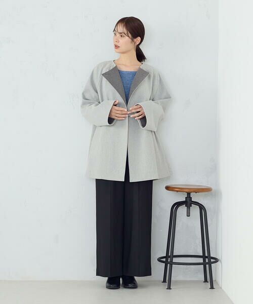 COMME CA ISM / コムサイズム その他アウター | Ｗフェイスコート | 詳細7