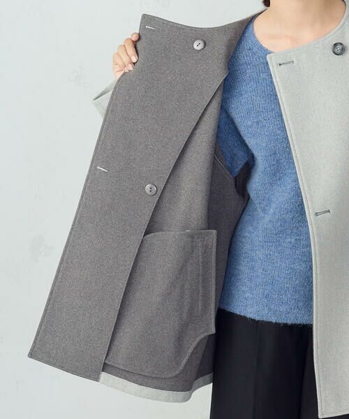 COMME CA ISM / コムサイズム その他アウター | Ｗフェイスコート | 詳細20