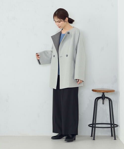 COMME CA ISM / コムサイズム その他アウター | Ｗフェイスコート | 詳細8