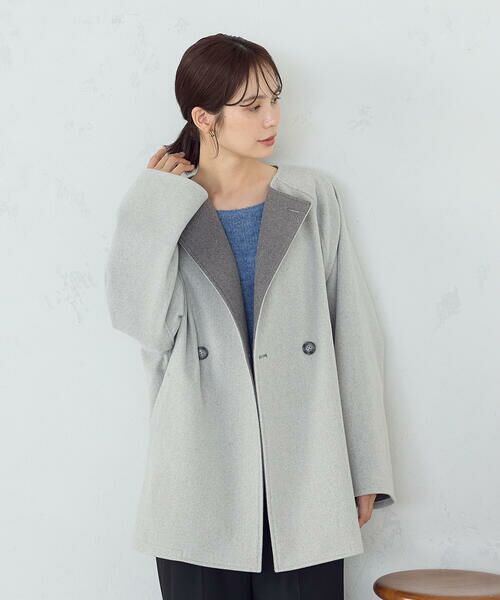 COMME CA ISM / コムサイズム その他アウター | Ｗフェイスコート | 詳細9