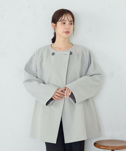 COMME CA ISM / コムサイズム その他アウター | Ｗフェイスコート | 詳細11