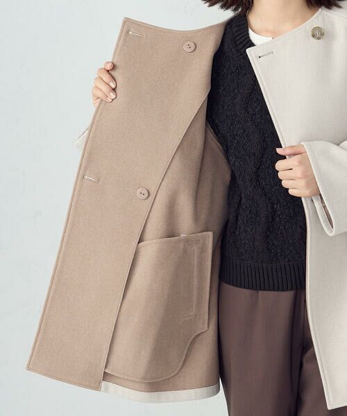 COMME CA ISM / コムサイズム その他アウター | Ｗフェイスコート | 詳細28