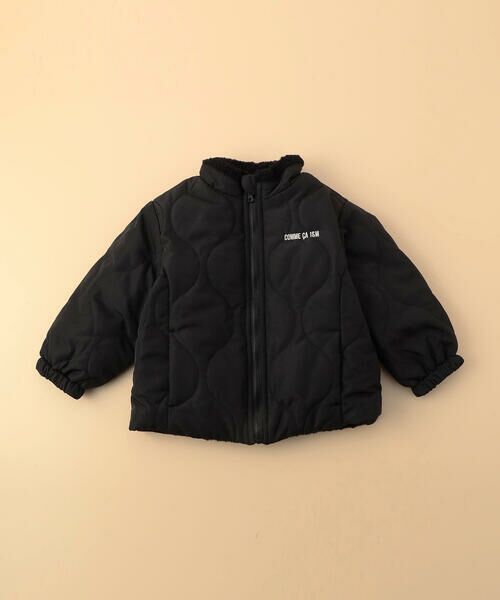 COMME CA ISM/コムサイズム 【オンライン限定カラー:ブラック】リバーシブル キルト×ボア ブルゾン(ベビーサイズ) ブラック 80〜90cm COMME CA ISM/コムサイズム 【オンライン限定カラー:ブラック】リバーシブル キルト×ボア ブルゾン(ベビーサイズ) ブラック 80〜90cm