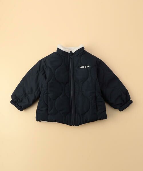COMME CA ISM / コムサイズム ベビー・キッズグッズ | 【オンライン限定カラー:ブラック】リバーシブル キルト×ボア ブルゾン(ベビーサイズ) | 詳細4