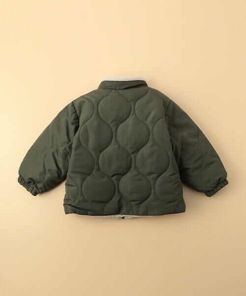 COMME CA ISM / コムサイズム ベビー・キッズグッズ | 【オンライン限定カラー:ブラック】リバーシブル キルト×ボア ブルゾン(ベビーサイズ) | 詳細8