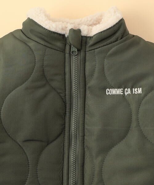 COMME CA ISM / コムサイズム ベビー・キッズグッズ | 【オンライン限定カラー:ブラック】リバーシブル キルト×ボア ブルゾン(ベビーサイズ) | 詳細9