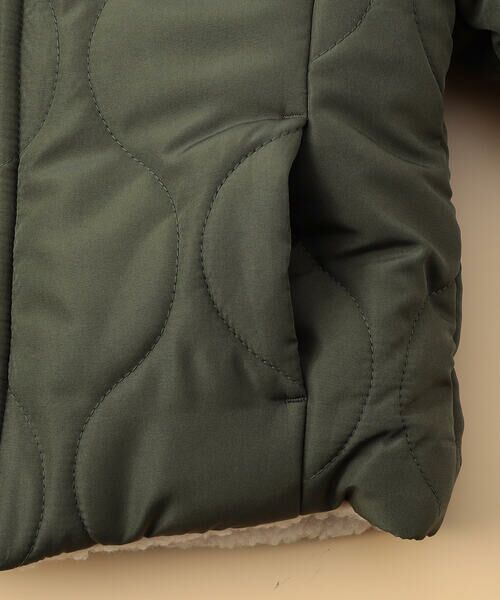 COMME CA ISM / コムサイズム ベビー・キッズグッズ | 【オンライン限定カラー:ブラック】リバーシブル キルト×ボア ブルゾン(ベビーサイズ) | 詳細11