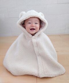 COMME CA ISM / コムサイズム ベビー・キッズグッズ | 【リバーシブル】クマ耳付き マント